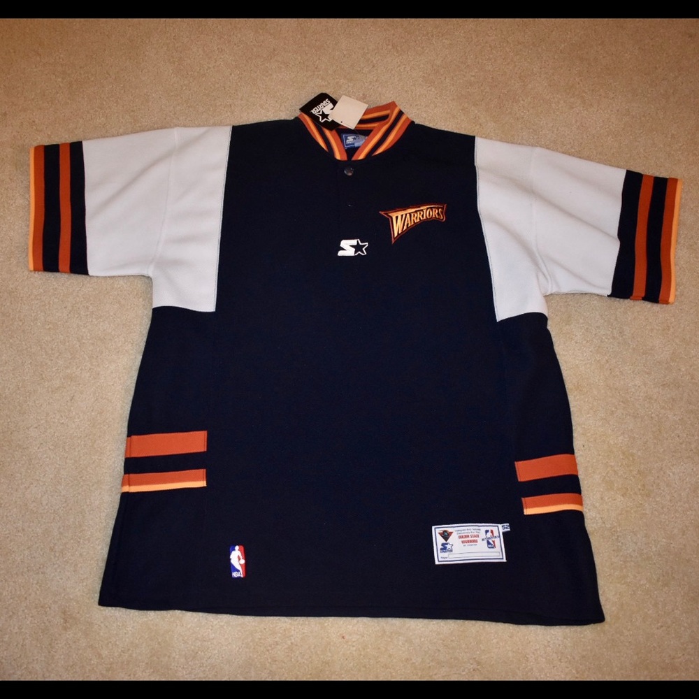 STARTER NWT Mens Warriors Pullover Shirt Size XL